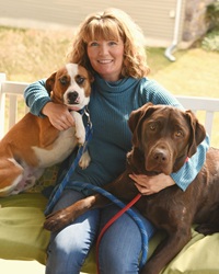 picture of Dr. Costantino with her two dogs